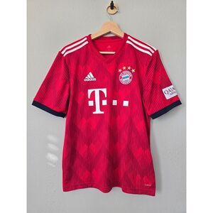 Official Bayern Munich 2018/19 Home Jersey Youth XL Adidas Climalite Red Soccer